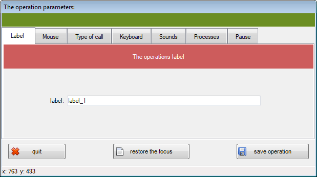 Clicker - add operation/action step 1