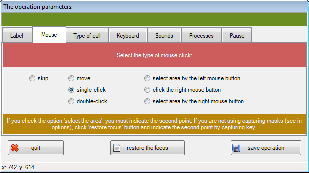 Clicker - add operation/action step 2