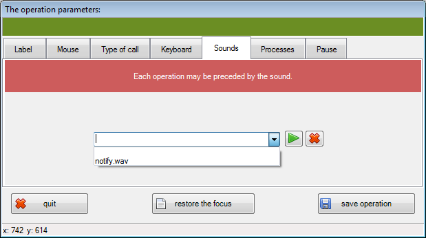 Clicker - add operation/action step 5